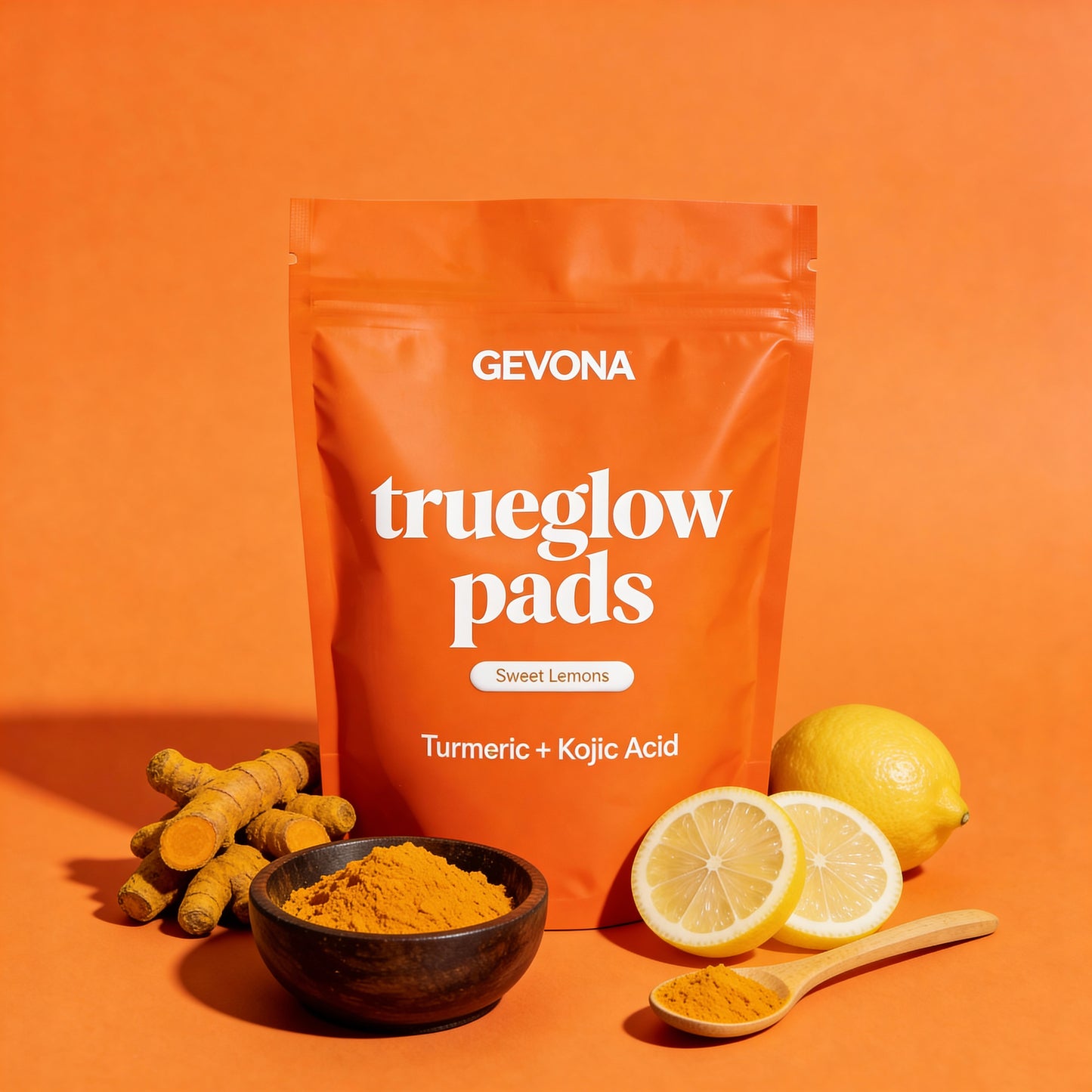 GEVONA ™ Turmeric & Kojic Acid Cleansing Pads 30 ct
